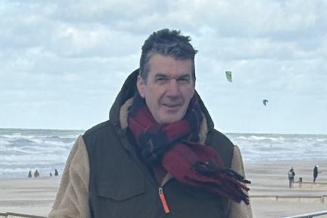 Koen Mahieu sur la digue